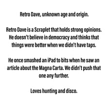 Load image into Gallery viewer, Retro Dave