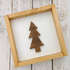 Wood Art - Christmas Tree Box Frame