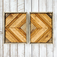 Load image into Gallery viewer, Wood Art - Wood Mosaic 22 (pair)
