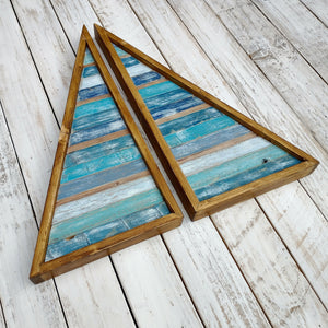 Wood Art - Wood Mosaic Triangle 12
