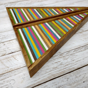 Wood Art - Wood Mosaic Triangle 6