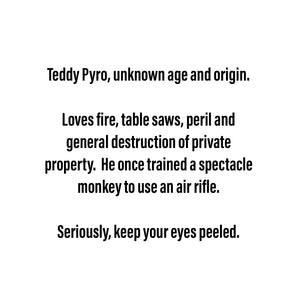 Teddy Pyro - Medium Scraplet - Limited Edition - New