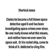 Load image into Gallery viewer, Sherlock Jones - Small Scraplet from Space
